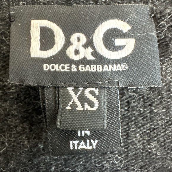 VTG 2000s Dolce&Gabbana Cashmere Blend Cardigan w Lace Trim Details - Picture 7 of 7